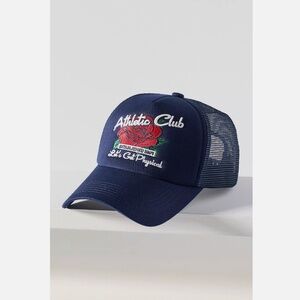 NWT ANTHROPOLOGIE WORN/WEST ATHLETIC CLUB TRUCKER HAT